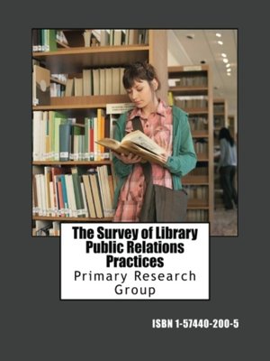 cover image of The Survey of Library Public Relations Practices